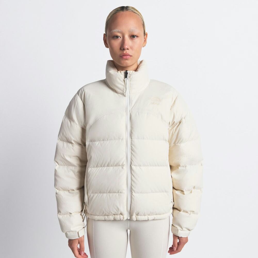 NWT THE NORTH FACE X SKIMS 2000 RETRO NUPTSE PUFFER JACKET IN BONE SIZE LARGE